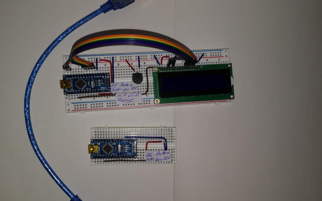 µC-Programmierung: Batterietester für DC-Batterien und Widerstandsmesser